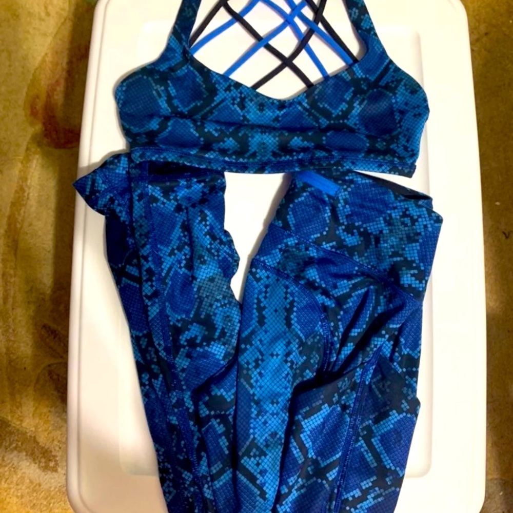 Blue Snakeskin Set